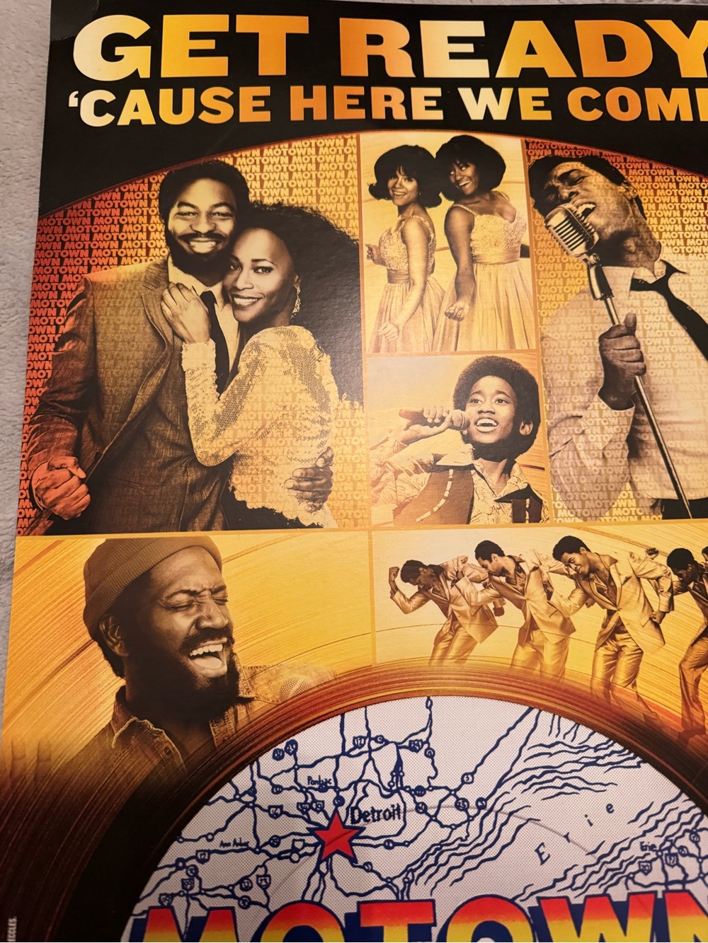 Motown The Musical Poster Detroit Fisher Theatre Broadway In Detroit April 18-30 - Picture 5 of 10